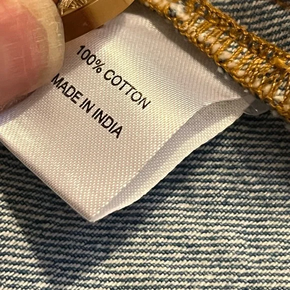 Marea By Liz Joy DENIM UTILITY JACKET - VINTAGE WASH SZ M - Picture 10 of 12